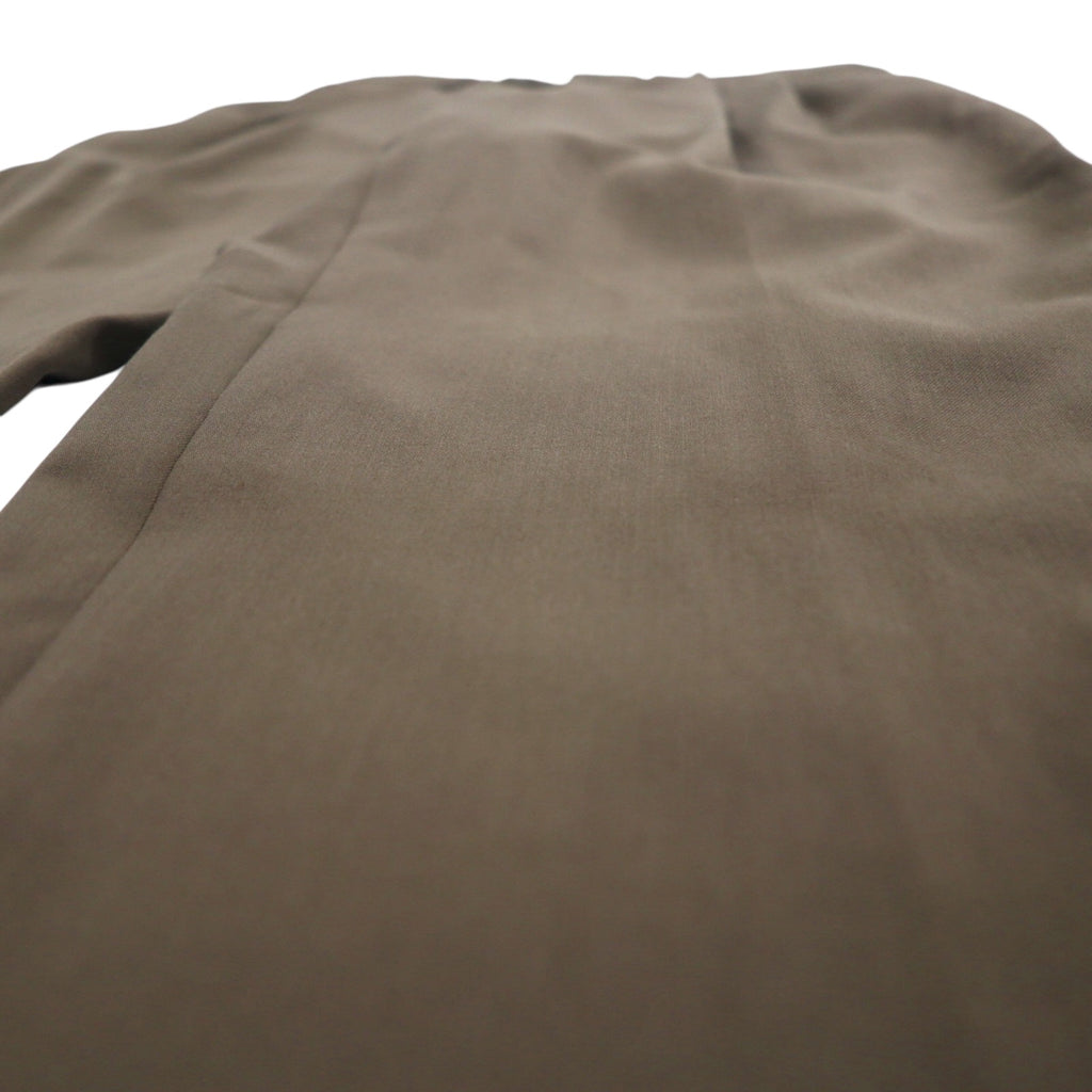 LAUREN RALPH LAUREN 90s 120's &amp; CASHMERE 2-pleat wide slacks, M, brown, wool