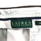 LAUREN RALPH LAUREN 90s 120's &amp; CASHMERE 2-pleat wide slacks, M, brown, wool