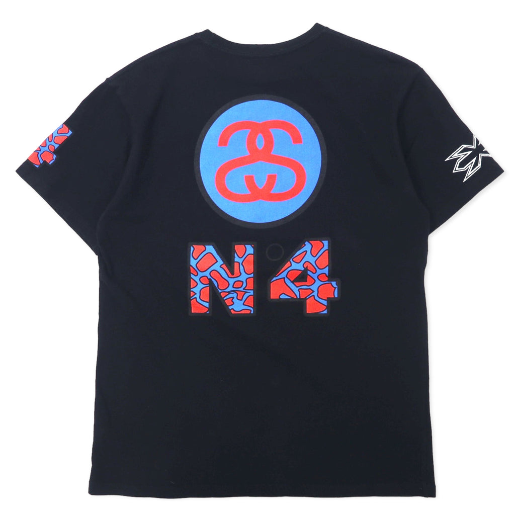 stussy N4 Chanel logo print T-shirt L black cotton