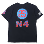 stussy N4 Chanel logo print T-shirt L black cotton