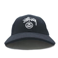stussy CAPZ baseball cap black snapback embroidered stock logo chanel logo