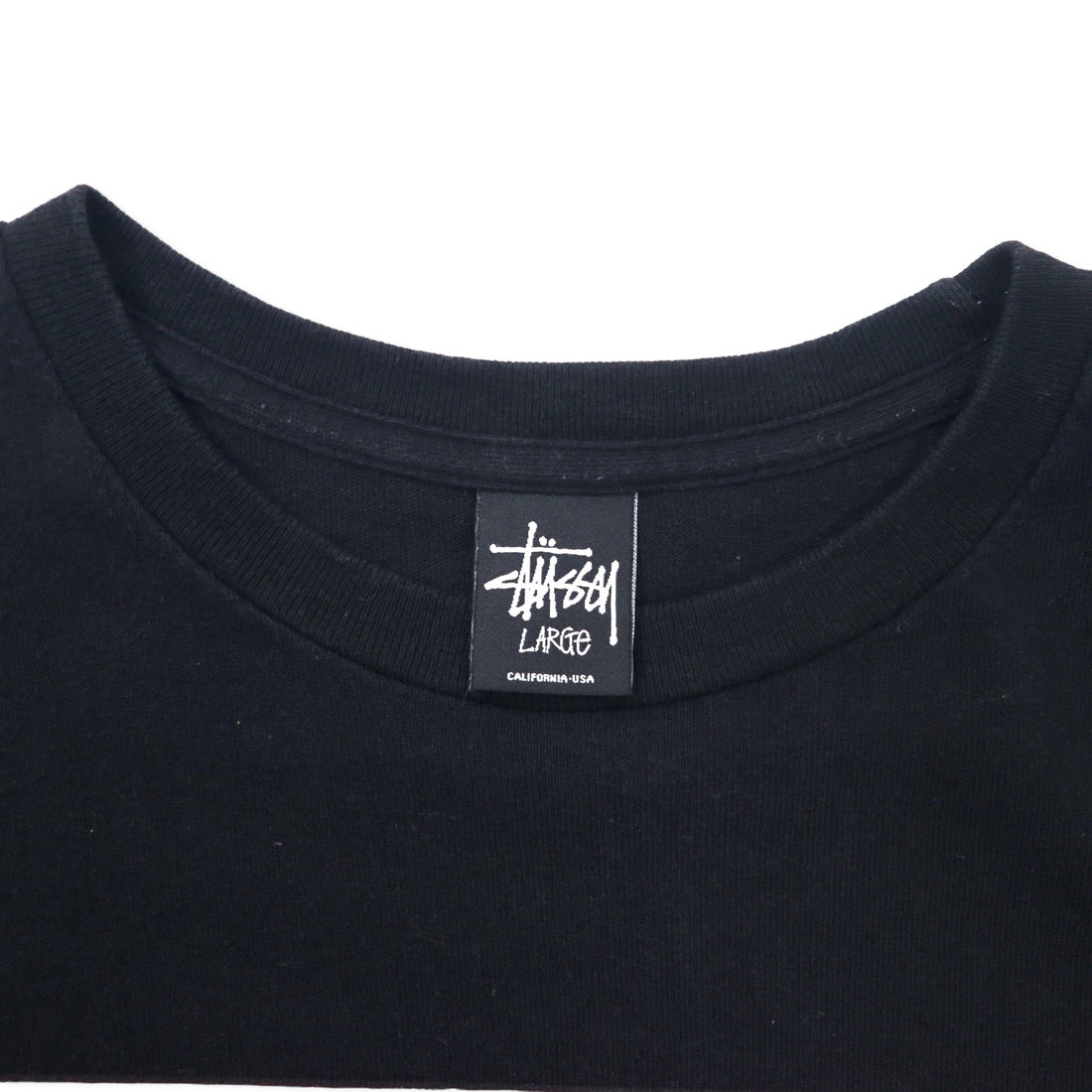 stussy N4 Chanel logo print T-shirt L black cotton