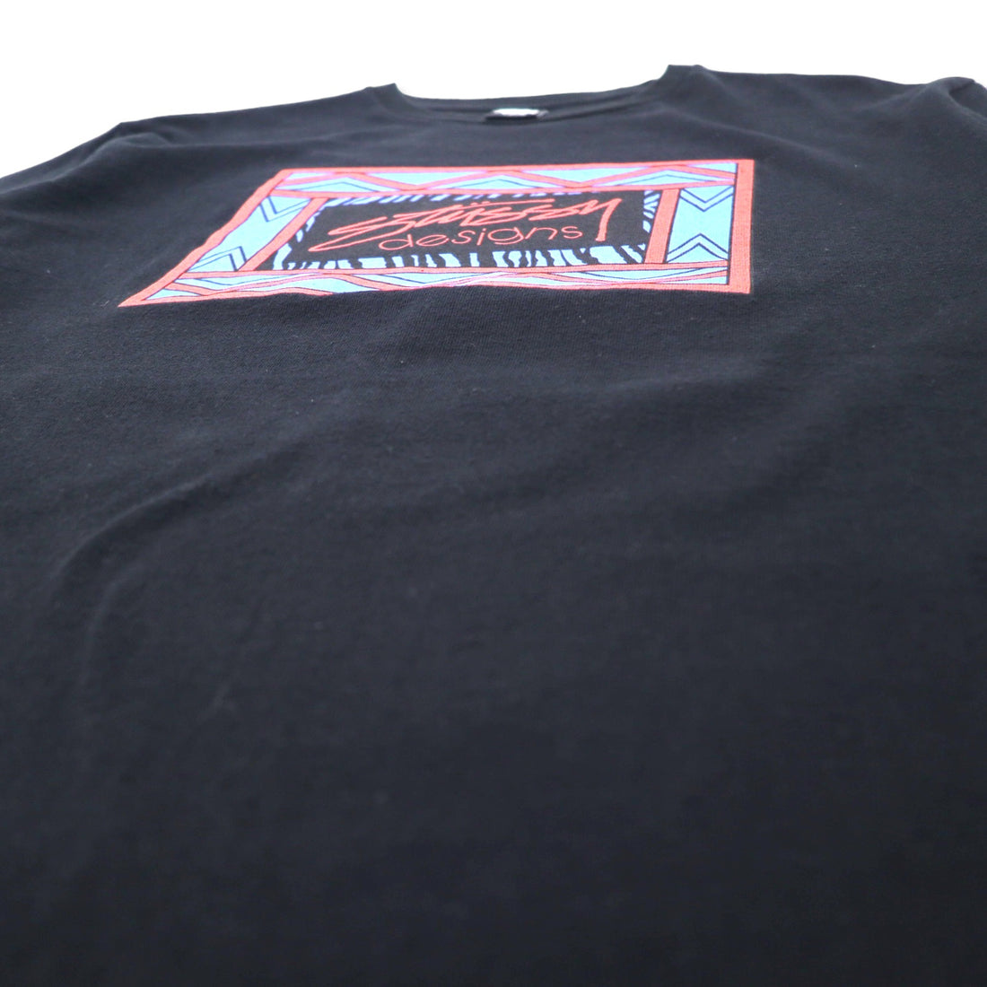 stussy N4 Chanel logo print T-shirt L black cotton
