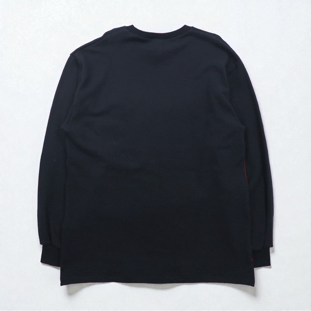 DESCENTE 90s Made in Japan Tape Logo Design Sweatshirt, Size L, Black, Unused