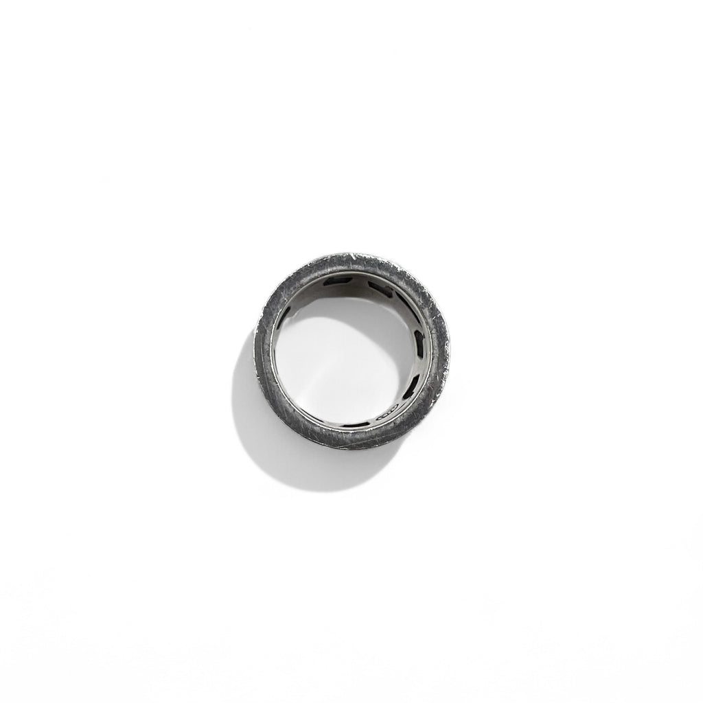 Justin Davis Crown Iron Cross Ring, Size 18, Silver 925, Medieval Wedding Band