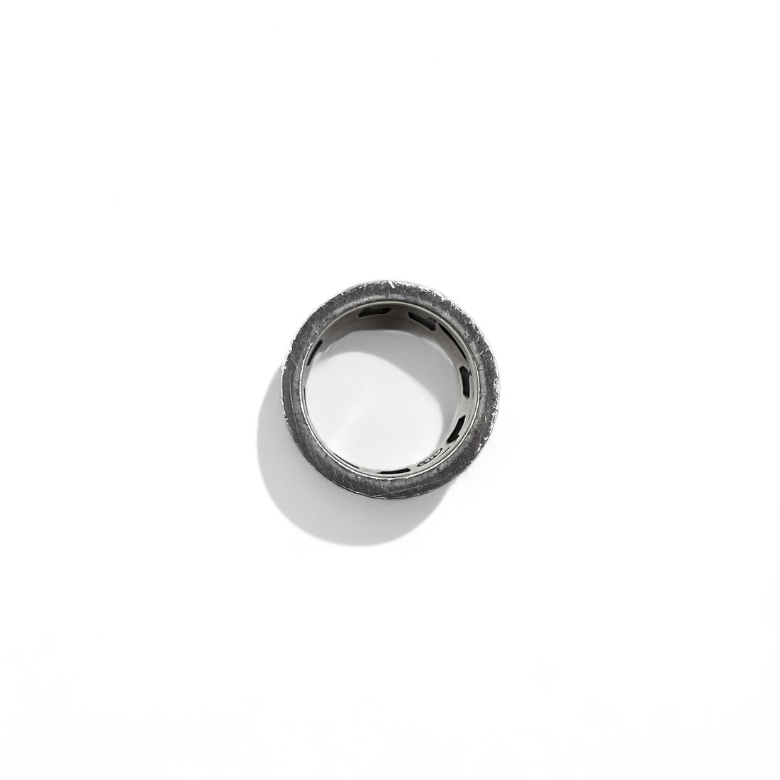 Justin Davis Crown Iron Cross Ring, Size 18, Silver 925, Medieval Wedding Band
