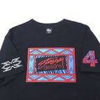 stussy N4 Chanel logo print T-shirt L black cotton