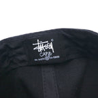 stussy CAPZ baseball cap black snapback embroidered stock logo chanel logo