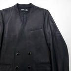 TA CA SI International Gallery BEAMS Lamb Leather Double-Breasted Jacket, Size M, No Color, Sheepskin, 23-16-0719-262