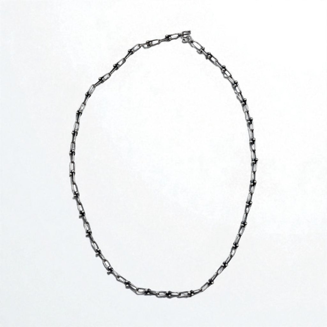 Vintage Silver Chain Necklace, Vintage Link Chain, 2-Way Necklace/3-Row Bracelet, Silver 925