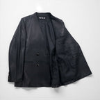TA CA SI International Gallery BEAMS Lamb Leather Double-Breasted Jacket, Size M, No Color, Sheepskin, 23-16-0719-262