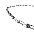 Vintage Silver Chain Necklace, Vintage Link Chain, 2-Way Necklace/3-Row Bracelet, Silver 925