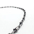 Vintage Silver Chain Necklace, Vintage Link Chain, 2-Way Necklace/3-Row Bracelet, Silver 925
