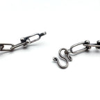 Vintage Silver Chain Necklace, Vintage Link Chain, 2-Way Necklace/3-Row Bracelet, Silver 925