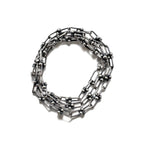 Vintage Silver Chain Necklace, Vintage Link Chain, 2-Way Necklace/3-Row Bracelet, Silver 925
