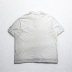 Polo by Ralph Lauren 90s Polo Shirt, 3XL, Big Size, White, Pique, Small Pony Embroidery
