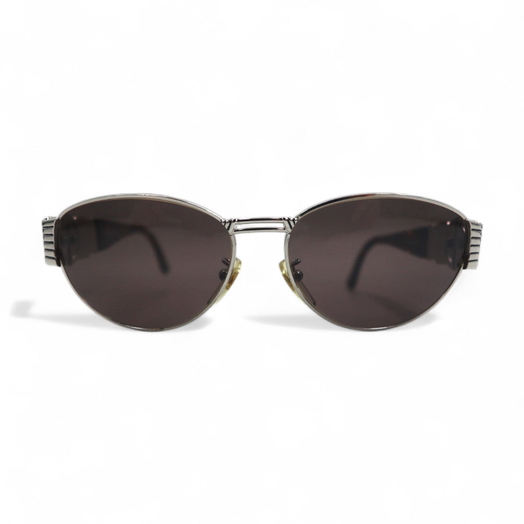 FENDI Vintage Boston Sunglasses Metal Frame Tortoiseshell SL7033 Made in Italy