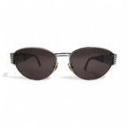 FENDI Vintage Boston Sunglasses Metal Frame Tortoiseshell SL7033 Made in Italy