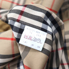 BURBERRY Balmacaan Soutien Collar Coat, Large, Beige, with epaulettes and belt