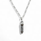 Vintage Silver Feather Necklace ハートホイール フェザー ネックレス シルバー 925