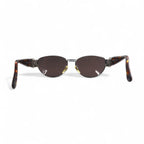 FENDI Vintage Boston Sunglasses Metal Frame Tortoiseshell SL7033 Made in Italy