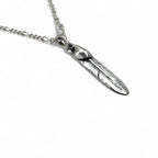 Vintage Silver Feather Necklace ハートホイール フェザー ネックレス シルバー 925