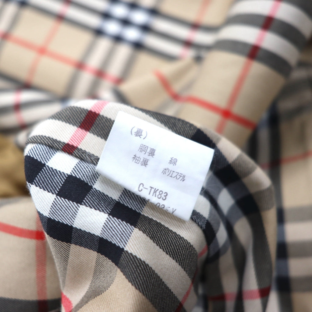 BURBERRY Balmacaan Soutien Collar Coat, Large, Beige, with epaulettes and belt
