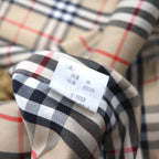 BURBERRY Balmacaan Soutien Collar Coat, Large, Beige, with epaulettes and belt