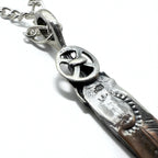 Vintage Silver Feather Necklace ハートホイール フェザー ネックレス シルバー 925