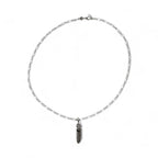 Vintage Silver Feather Necklace ハートホイール フェザー ネックレス シルバー 925