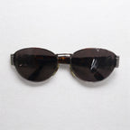 FENDI Vintage Boston Sunglasses Metal Frame Tortoiseshell SL7033 Made in Italy