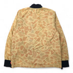 stussy reversible flight jacket quilted jacket L beige camouflage black nylon