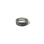 Vintage Navajo Ring, Native American Jewelry, Navajo Stampwork Ring, Size 11, 925 Sterling Silver, Native American Pattern