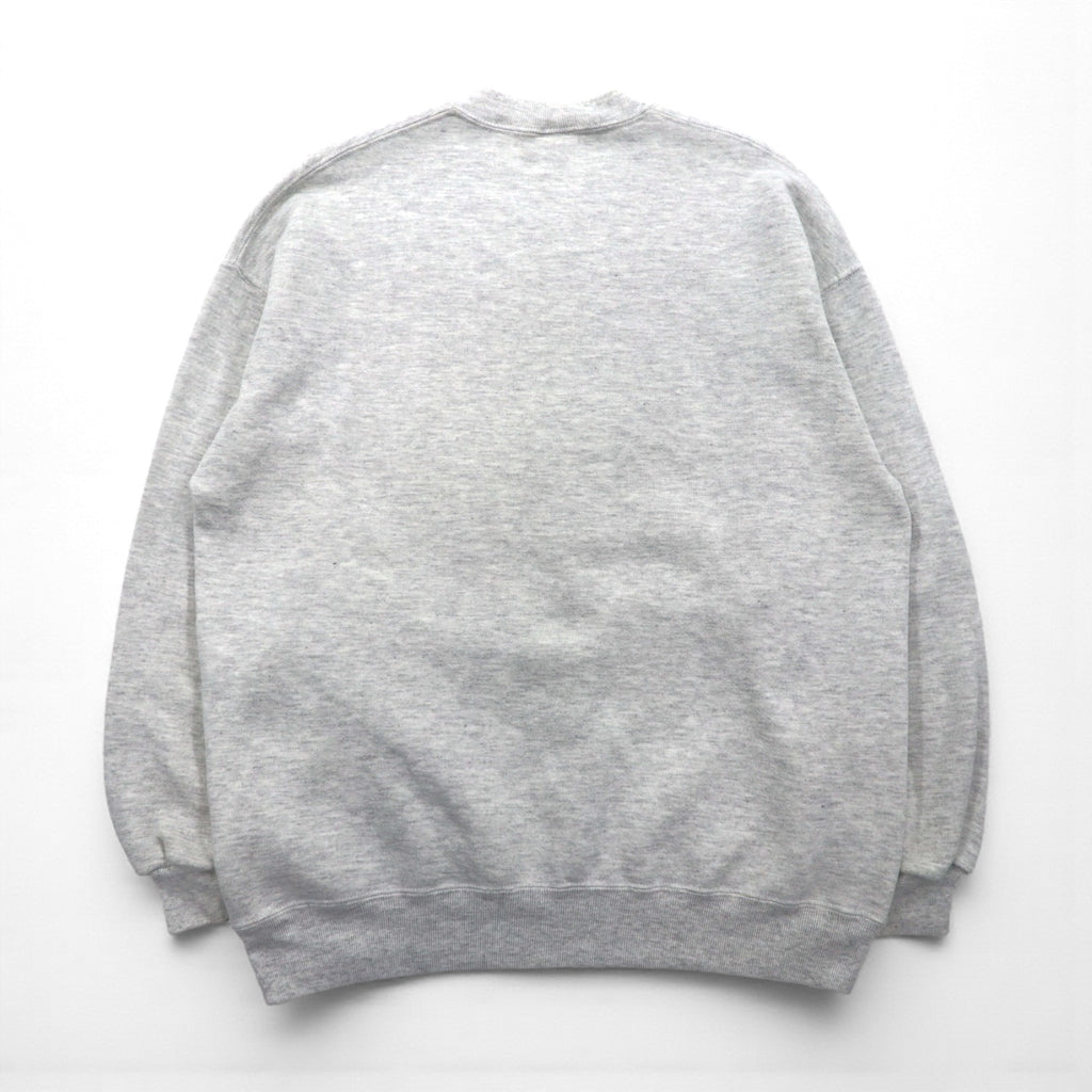 90s USA Vintage Sweatshirt College House カレッジ プリント スウェット トレーナー XL グレー 90年代 USA製