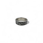 Vintage Navajo Ring, Native American Jewelry, Navajo Stampwork Ring, Size 11, 925 Sterling Silver, Native American Pattern