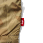 stussy reversible flight jacket quilted jacket L beige camouflage black nylon