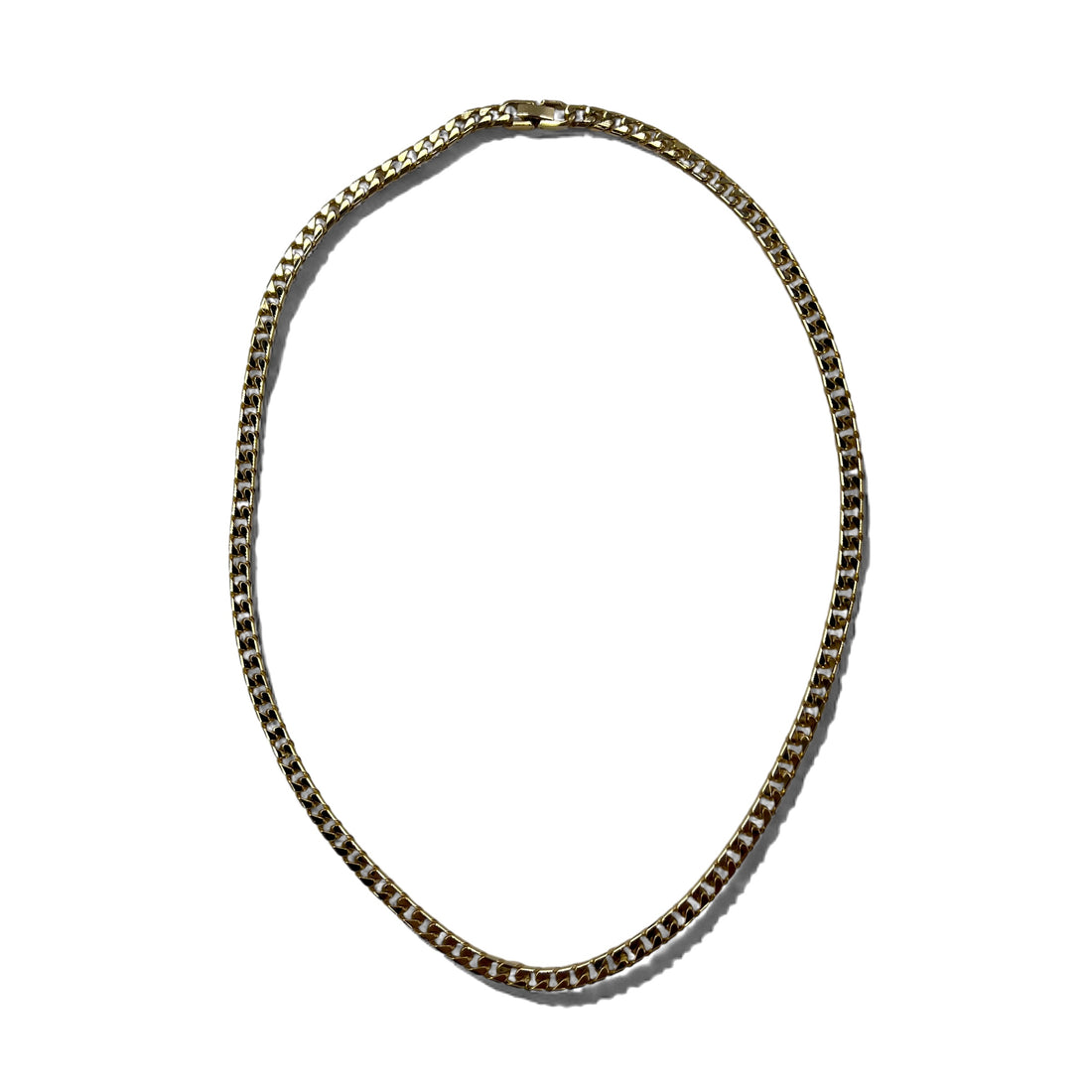 Vintage Heavy Gold Necklace, Vintage Curb Chain, 2-Way Necklace/Bracelet, Gold