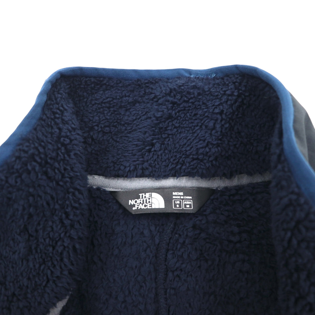 THE NORTH FACE シェルパ フリース ベスト M ネイビー ポリエステル スタンドカラー
