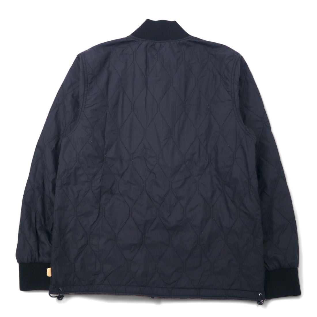 stussy reversible flight jacket quilted jacket L beige camouflage black nylon