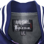 Japan Vintage 90s Souvenir Jacket BUGLE CLUB Sukajan M Navy Dragon Embroidery
