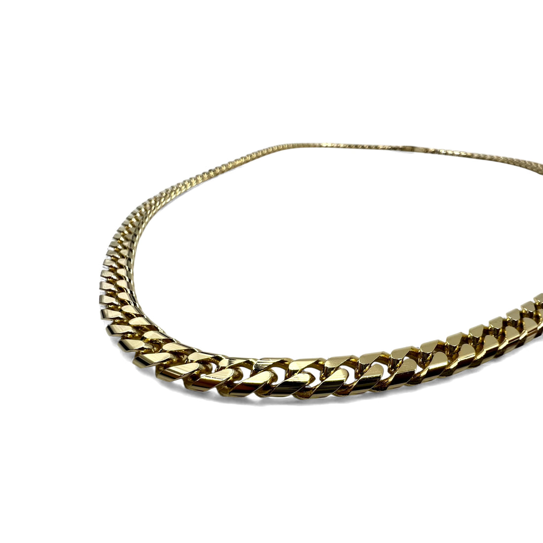 Vintage Heavy Gold Necklace, Vintage Curb Chain, 2-Way Necklace/Bracelet, Gold