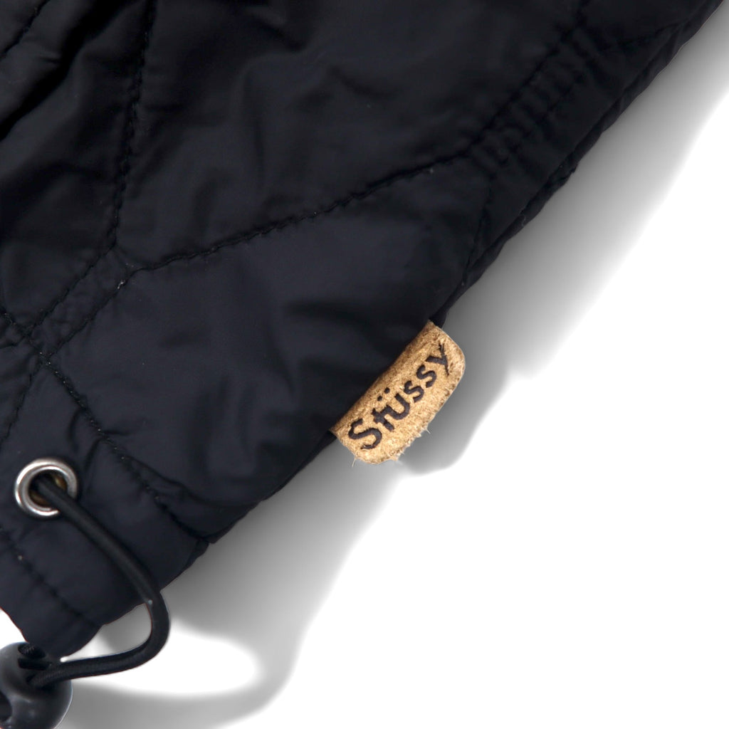 stussy reversible flight jacket quilted jacket L beige camouflage black nylon