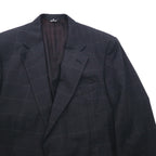 Ralph Lauren 80年代 USA製 UNION MADE 2B テーラードジャケット ブレザー XL チェック POLO UNIVERSITY CLUB 羊毛 Rich's Executive Shop ACTWUタグ