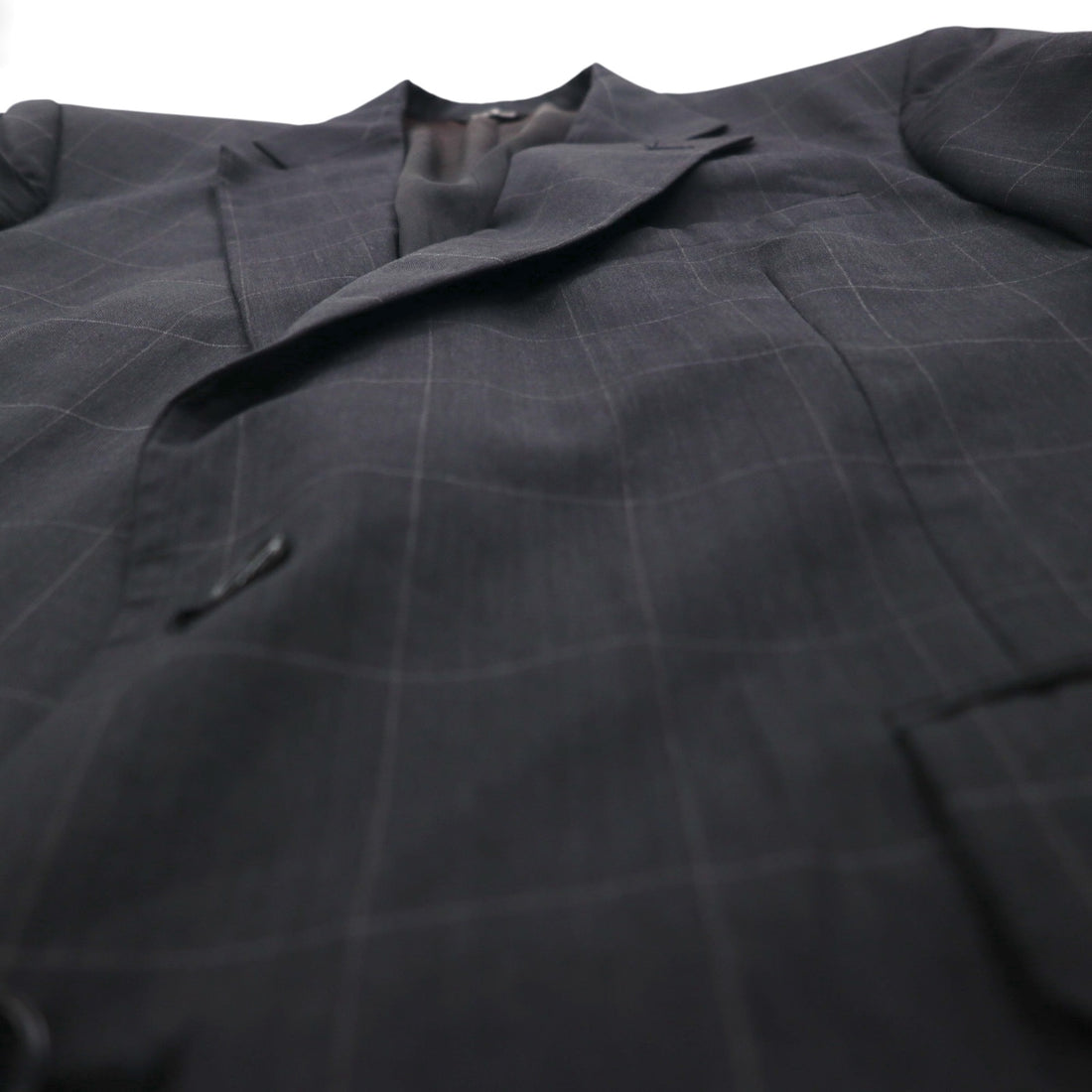 Ralph Lauren 80年代 USA製 UNION MADE 2B テーラードジャケット ブレザー XL チェック POLO UNIVERSITY CLUB 羊毛 Rich's Executive Shop ACTWUタグ
