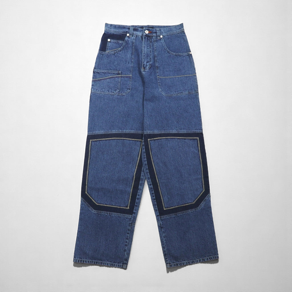 Sean John Double Knee Baggy Denim Pants Jeans L Indigo Wide