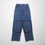 Sean John Double Knee Baggy Denim Pants Jeans L Indigo Wide