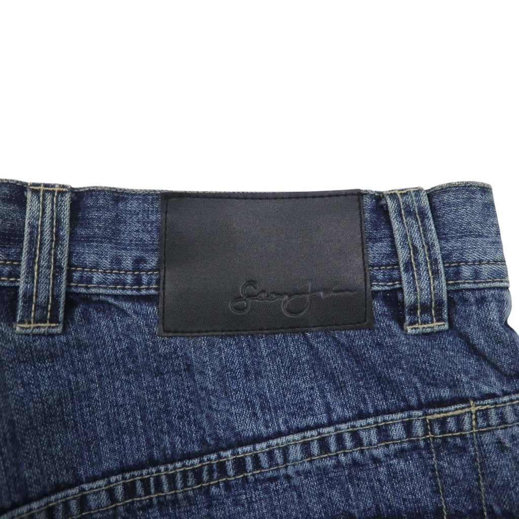 Sean John Double Knee Baggy Denim Pants Jeans L Indigo Wide