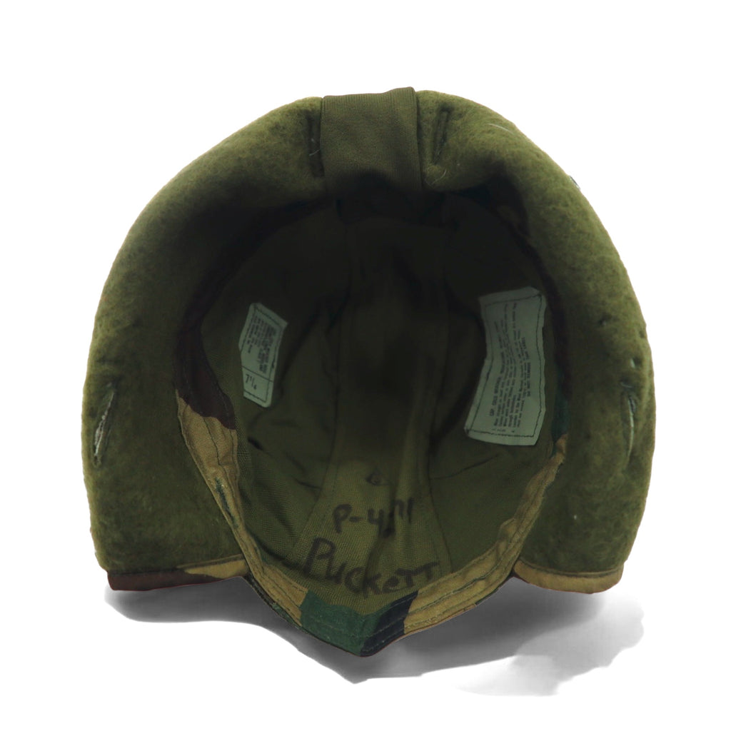 US ARMY 80s US Military Flight Cap Helmet Liner Cap M-65 Khaki Camouflage Military