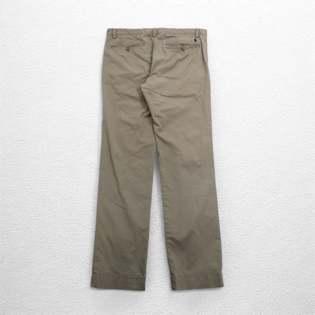 POLO RALPH LAUREN Polo Chino Stretch Slim Fit Chino Pants L Beige Cotton