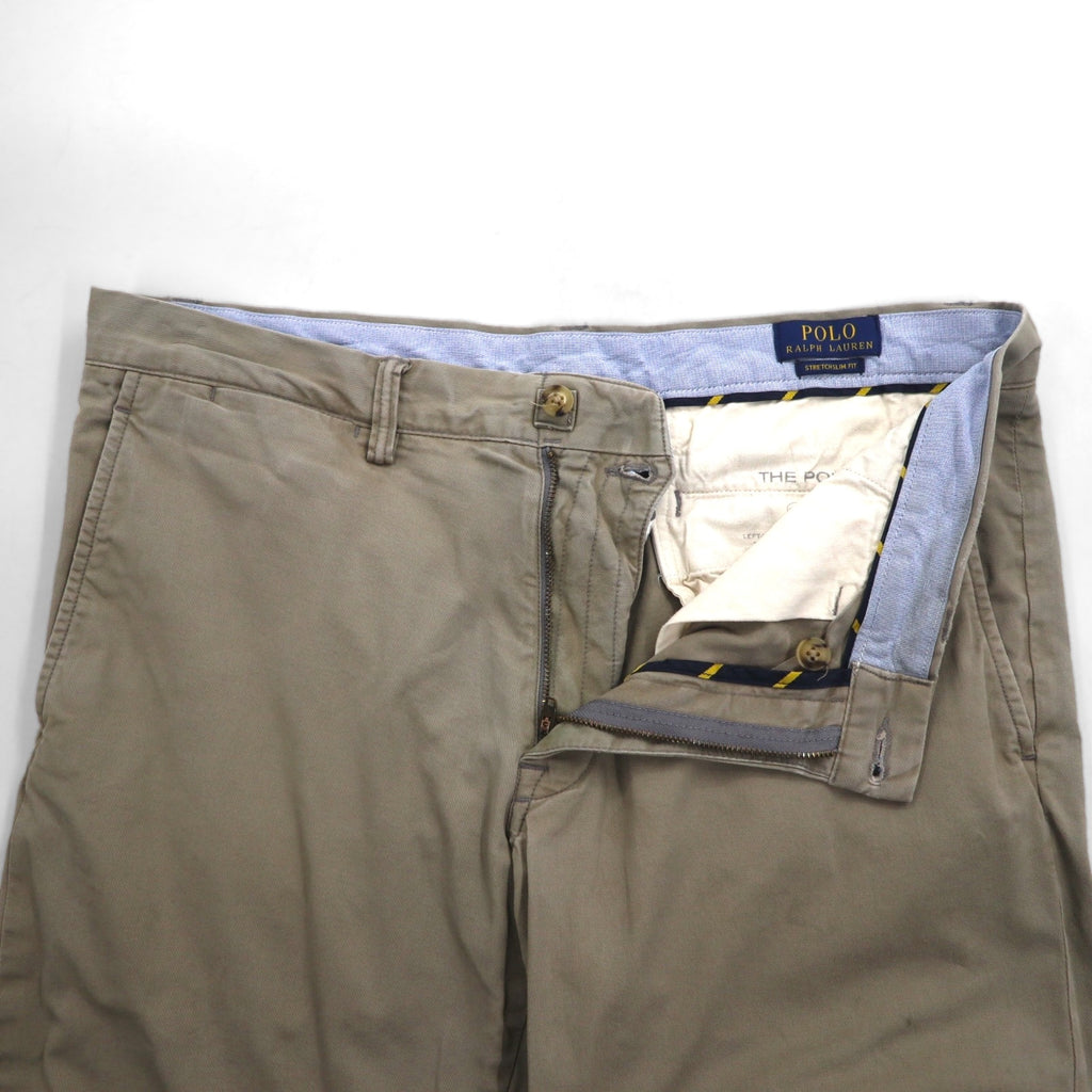 POLO RALPH LAUREN Polo Chino Stretch Slim Fit Chino Pants L Beige Cotton